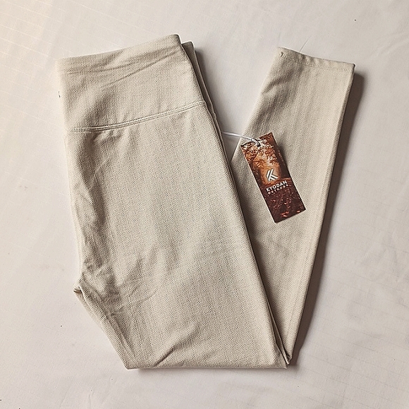 Kyodan Outdoor Cream Herringbone Leggings NEW-Sz. XL - Picture 5 of 9